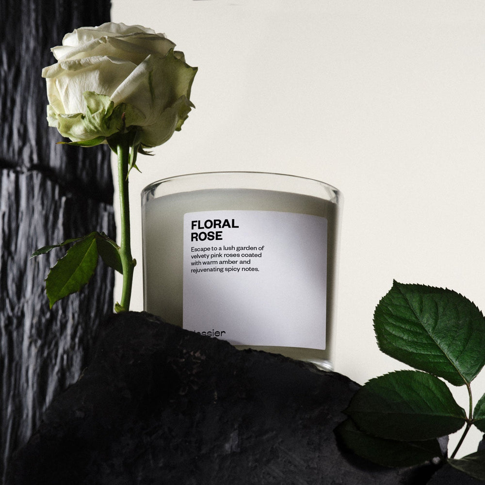 Floral Rose Candle